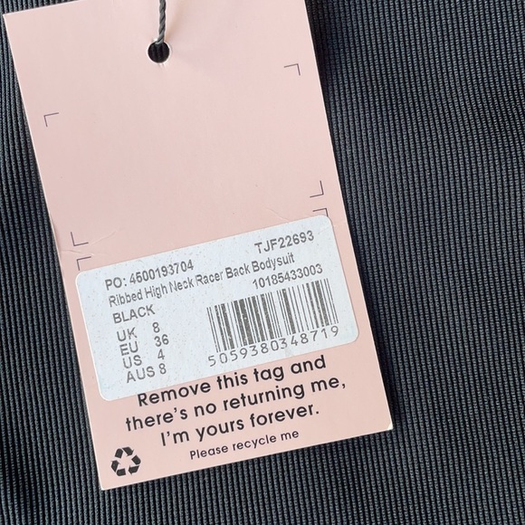 Black High Neck Bodysuit - Picture 6 of 7